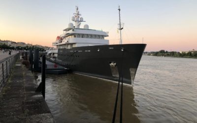 Premier Yacht en arrêt technique à Bordeaux sous la direction de CLYD Refit
