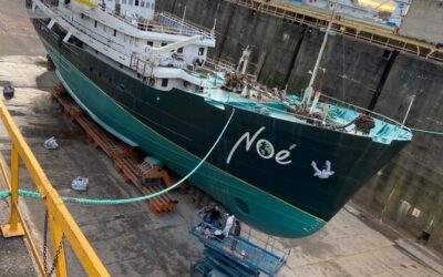 Rénovation de l’ancien baleinier « Noé » à Bassens (33)